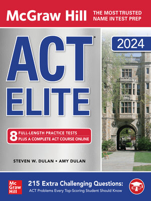 cover image of McGraw Hill ACT Elite 2024